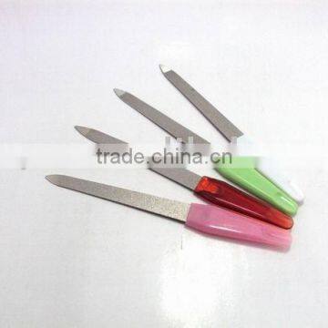 nail file metal with cuticle pusher