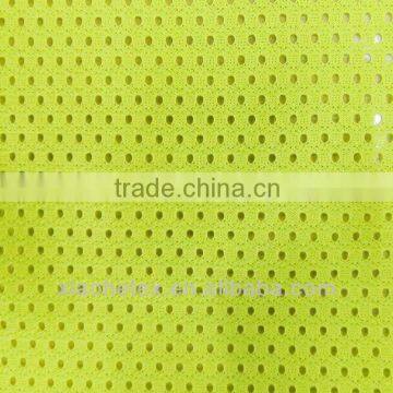 100%polyester fluorescent/high visibility color mesh fabric