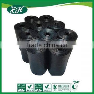 star gusset thick biodegradable party garbage black bag in roll