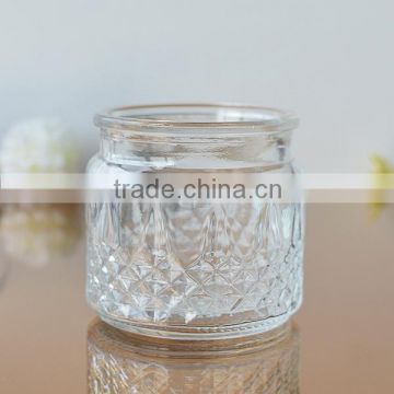 Wholesale storage glass jar candle holder