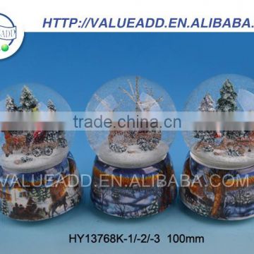 wholesale santa claus resin giraffe snow globe manufacturers in china