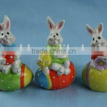 ceramic easter bunny decoration