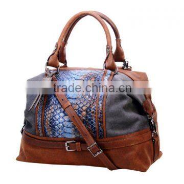 Handbag Croco and Suede 745