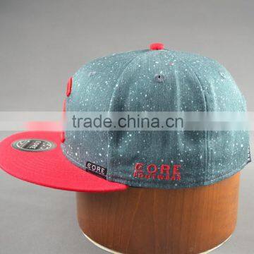 Custom 100% Cotton Twill 6-panel Hats Snapback Cap With 3D Embroidery photo-3