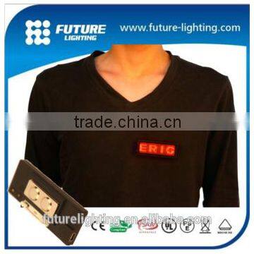 PROGRAMMABLE LED NAME BADGE WITH RECHARGEABLE BATTERY electronic digital led name badge
