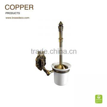 European design golden plated LU708 ACU copper toilet brush holders