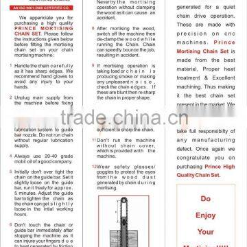 PRINCE MORTISING CHAIN SET 7/16" X 36 LINKS X 1.3/4" photo-6