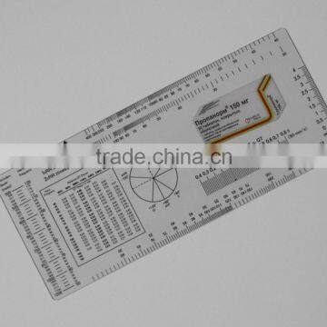 Transparent PVC Ecg Ruler In 8``