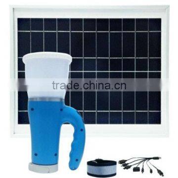 2013 8w solar led flashlight with astigmatism and spotlight and SOS signal