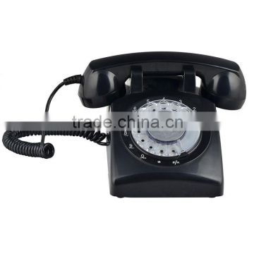 Retro Rotary Phone Home Old Style Black Telephones