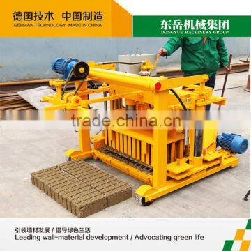 small hollow brick machine QT40-3A manual compressed earth block maker