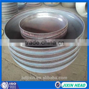 Hot pressing carbon steel pipe fitting/ elliptical pipe cap