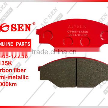 Brake pad 04465-YZZ56/D303/A-135K for TOYOTA HIACE CAR