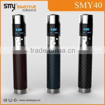 lastest products in market e-cigarette SMY40 carbon fiber 40w mod