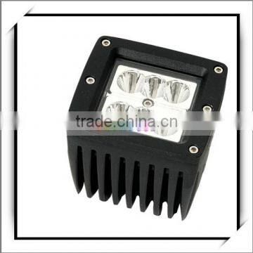 LED Waterproof Square Spot Work Light for Jeep Black