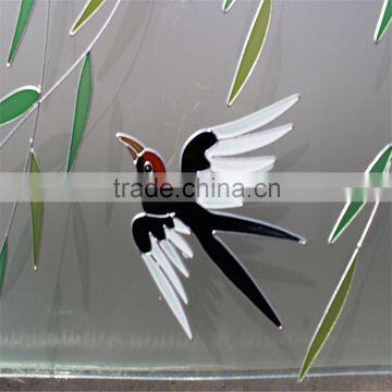 High Top Quality China Factory Acid Frosted Interior Door Glass