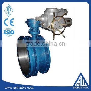 water,gas,etc,oil Media and Butterfly Structure electric actuator flange butterfly valve