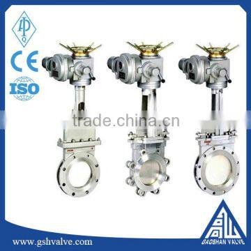 electric hard seal knife gate valve stainless steel material