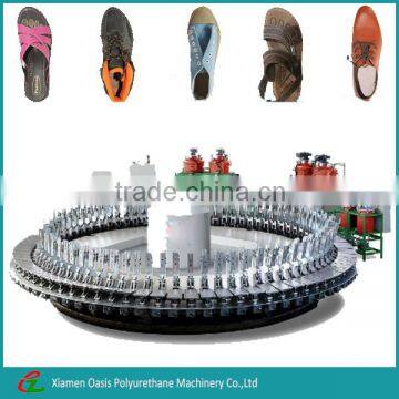 Rotary Plastic PU Shoe Insoles Making Machine For Shoes