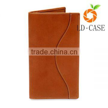 Wholesale clutch latest simple style genuine leather men's long wallet