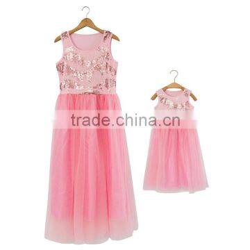 Wholesale Maxi Mommy and me Dresses Girls Dress Names With Pictures Chiffon Women and Daughter Dresses