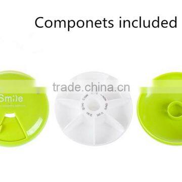 Economic Manufacture Plastic Portable Weekly Pill Box