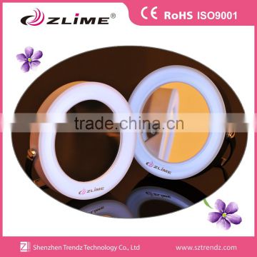 pocket LED mirror make up mirror with light cosmetic mirror zlime factory supply