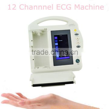 FDA*CE*ISO cardiograph 7 inch 12 Lead 12 Channel Electrocardiograph ECG / EKG Machine