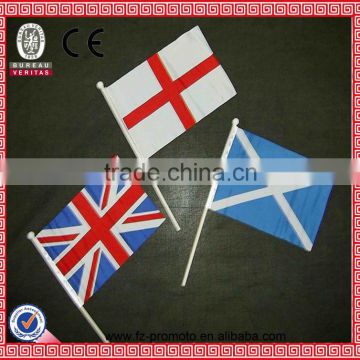 high quality polyester hand flag waving flag