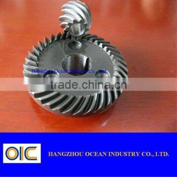 Steel helical bevel transmission gear