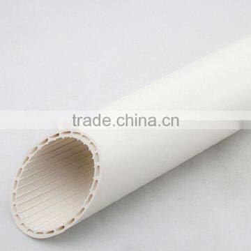 PVC hollow spiral hush silencing pipe for drain sewage