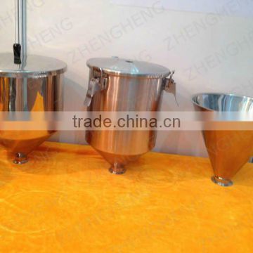 Stainless steel feeding hopper