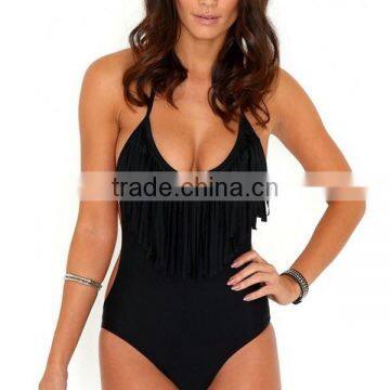 Summer One -piece Bathing Suits With Romantic Tassels photo-5