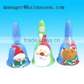 Decorative handmade ceramic christmas bell for gift