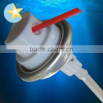 360 degree paint aerosol valve and spray nozzle