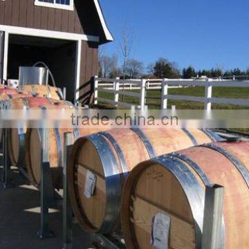 Classical Wood Whole Barrel Wine Display Rack