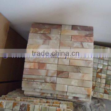NEW PRICE LIGHT GREEN ONYX MOSAIC TILES COLLECTIONS photo-4