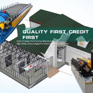 Steel Glazed Roof Tile Roll Forming Machine photo-3