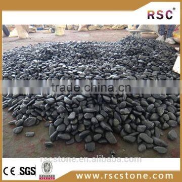 Chinese black types of cobblestone in cheap price