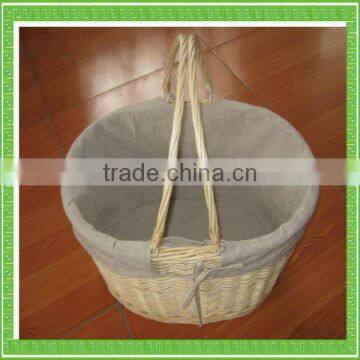 2014 new convenient wicker easter basket with handmade hotsale