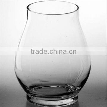 clear glass vase ,mouth blown glass vase, wholesale cheap