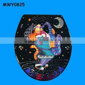 Jazz cat custom Resin Toilet Seat Cover