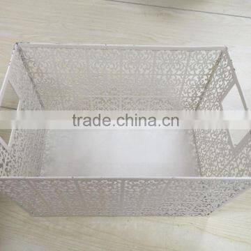 Hollow-out decorative pattern Stylish Galvanized Steel Office Deedbox