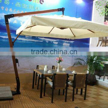 Outdoor Patio Garden A- Garde Wood Hard Umbrella photo-3