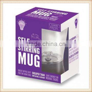Clear Self Stirring Mug for the Plain Lazy! In the Office or Home Coffee Tea