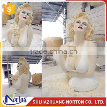 Handcrafted Fiberglass Marilyn Monroe Bust Sculpture For Sale NTRS-120LI