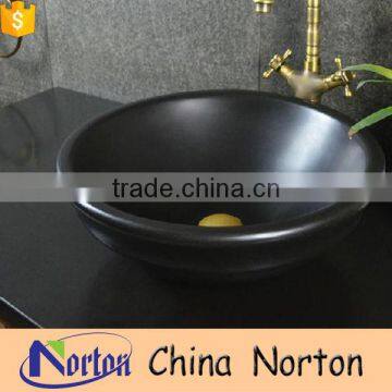 Handmade black basalt marble small hand sink price NTS-BA011Y