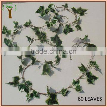 artificial ivy with white edge for indoor decoration