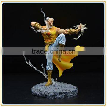 Custom plastic ancient statue hand paint craft pvc fighter figurine manufaturer