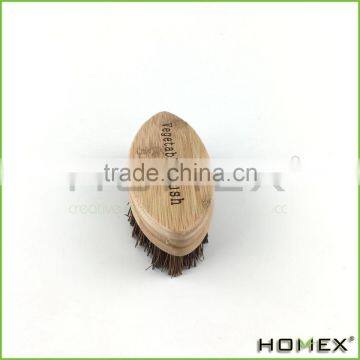 Bamboo Vegetable Brush w Hard Brush Homex BSCI/Factory photo-3